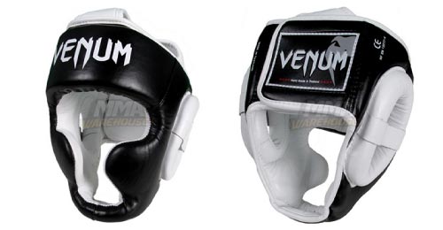 venum leather headgear