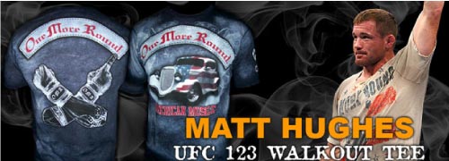 Matt Hughes T shirt UFC 123 One More Round