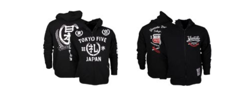 Tokyo Five MMA hoodies