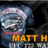 Matt Hughes T shirt UFC 123 One More Round